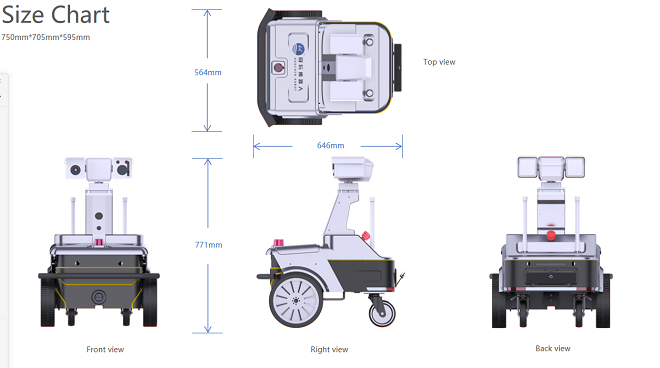 变电站巡检机器人 尺寸