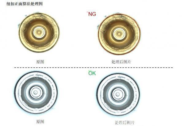 纽扣正面算法处理图